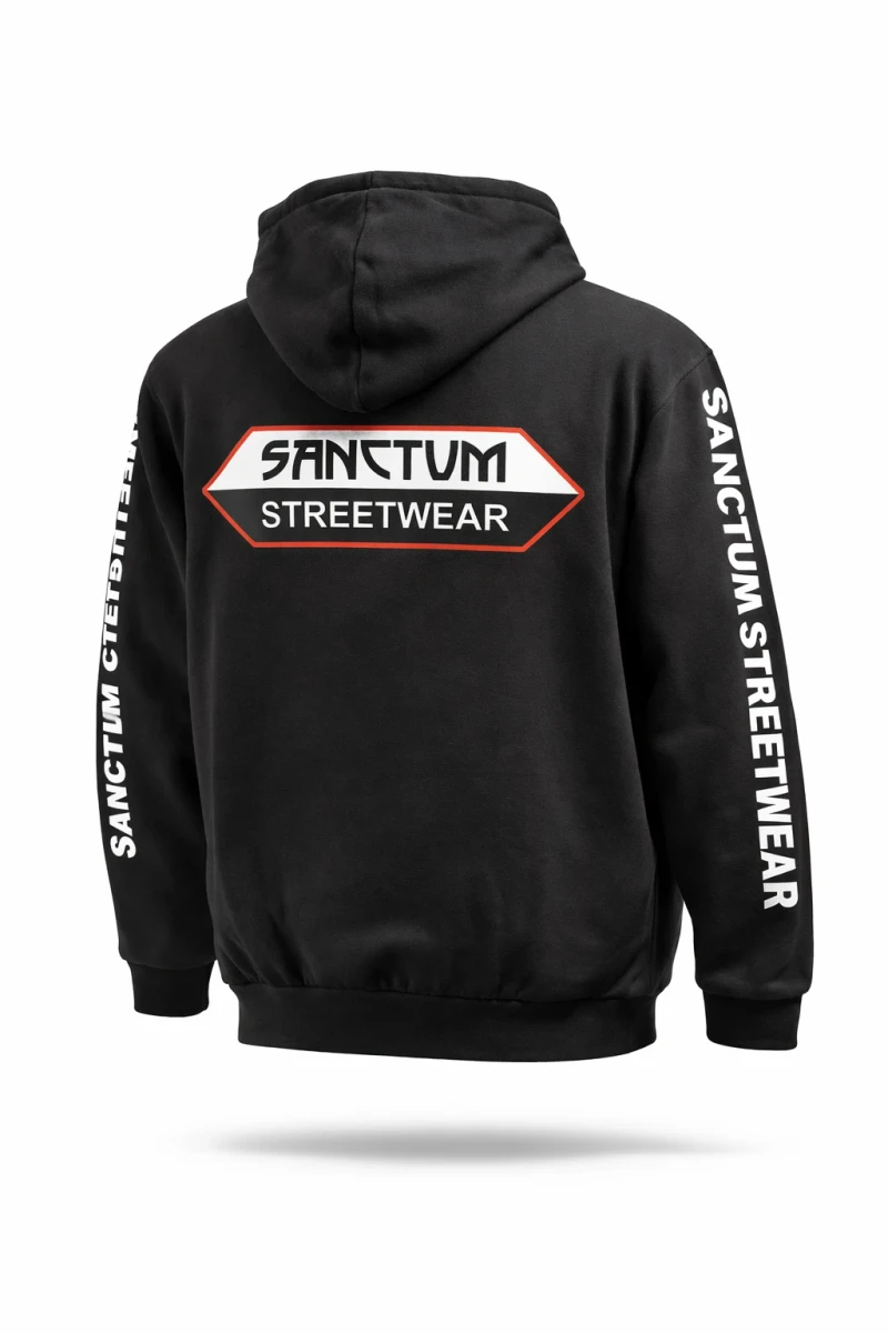 Hooded Jacket - black    Klassische Sweatjacke mit Kapuze  Sweat-Qualität mit angerauter Innenseite  Doppellagige Kapuze mit Kordelzug  zwei Einschubtaschen   Necktape  Bündchen mit Elasthan  Farbe: black  Material: 80% Baumwolle, 20% Polyester, 280 g/m²