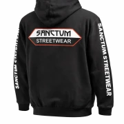 Hooded Jacket - black    Klassische Sweatjacke mit Kapuze  Sweat-Qualität mit angerauter Innenseite  Doppellagige Kapuze mit Kordelzug  zwei Einschubtaschen   Necktape  Bündchen mit Elasthan  Farbe: black  Material: 80% Baumwolle, 20% Polyester, 280 g/m²