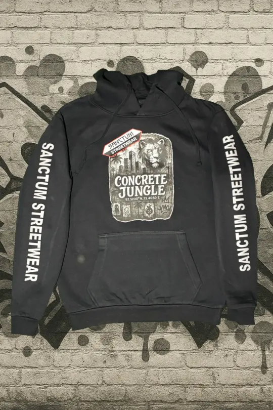 Hoodie black - Concrete Jungle