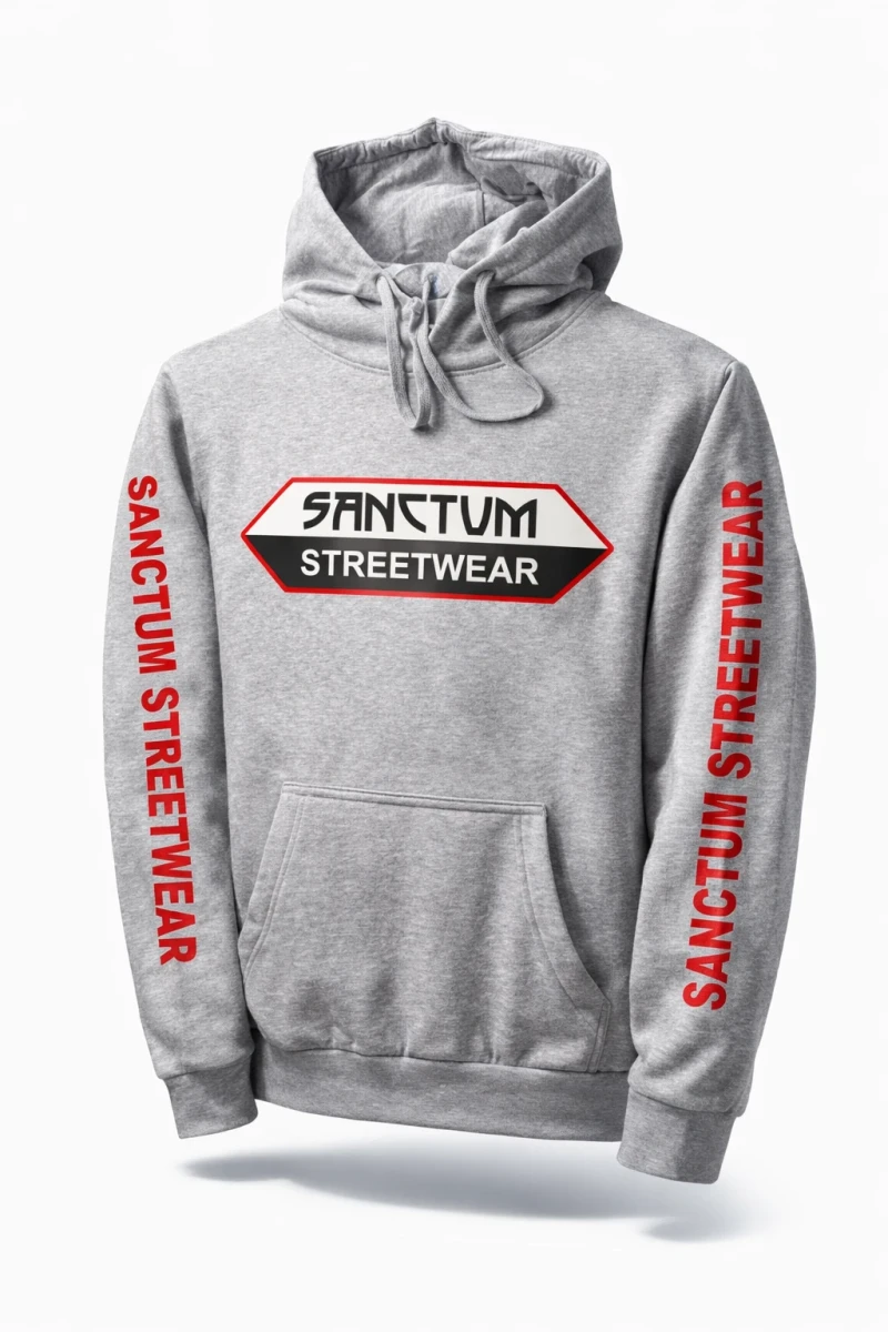 Sanctum Streetwear Hoodie - grey-heather