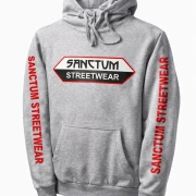 Sanctum Streetwear Hoodie - grey-heather