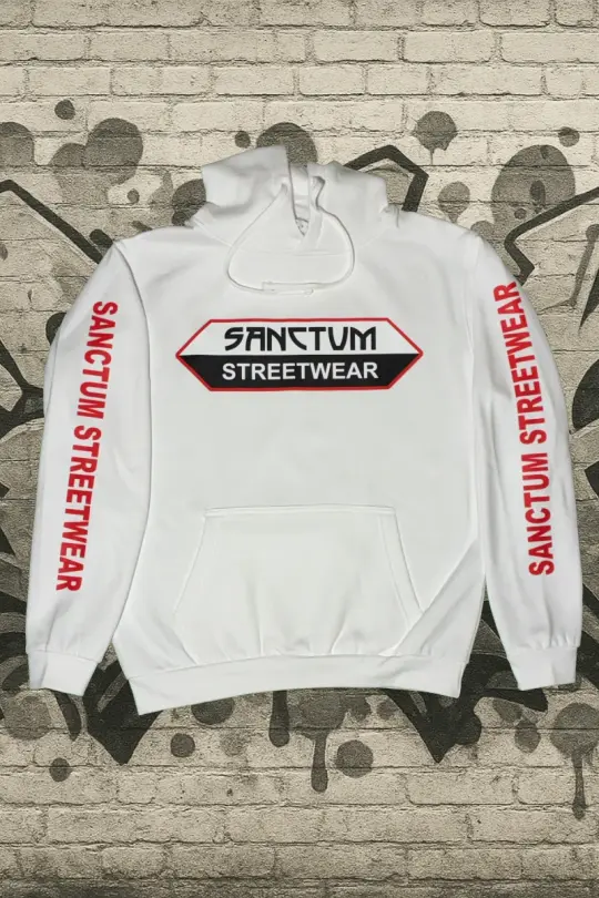 Hoodie white -Big Logo