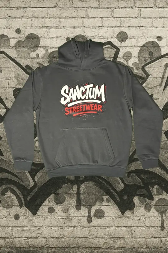 Hoodie graphite -Graffiti