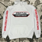 Hoodie white    Klassischer Kapuzensweater  Sweat-Qualität mit angerauter Innenseite  Doppellagige Kapuze mit Kordelzug  Kängurutasche  Necktape  Bündchen mit Elasthan  Farbe: white  Material: 80% Baumwolle, 20% Polyester, 280 g/m²