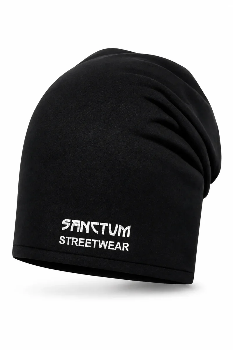 Cotton Beanie black - Frameless    Modisches Beanie im legeren Stil mit schmalem Umschlag  Die Höhe des Beanies beträgt ca. 28 cm    Material: 100% gekämmte, ringgesponnene Bio-Baumwolle