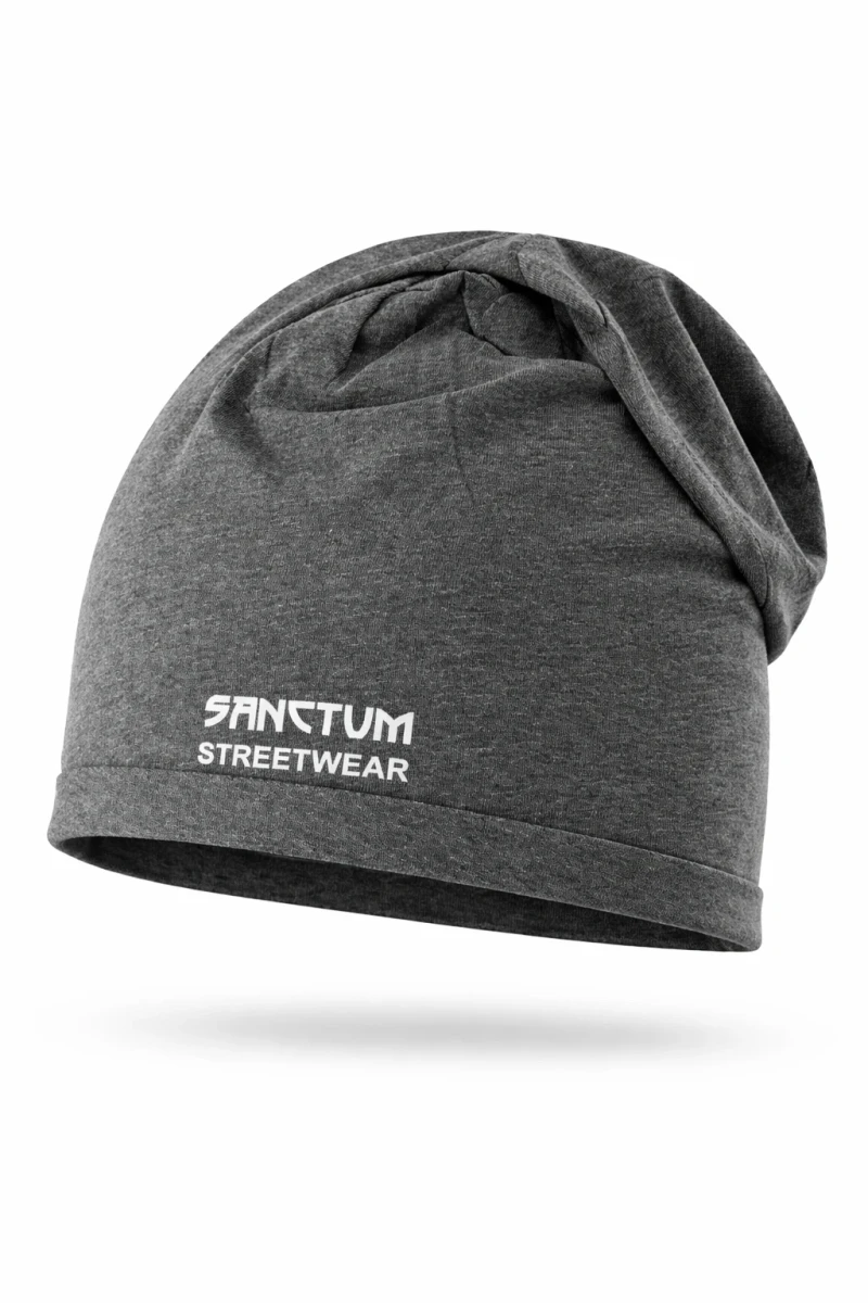 Cotton Beanie black-heather - Frameless    Modisches Beanie im legeren Stil mit schmalem Umschlag  Die Höhe des Beanies beträgt ca. 28 cm    Material: 100% gekämmte, ringgesponnene Bio-Baumwolle