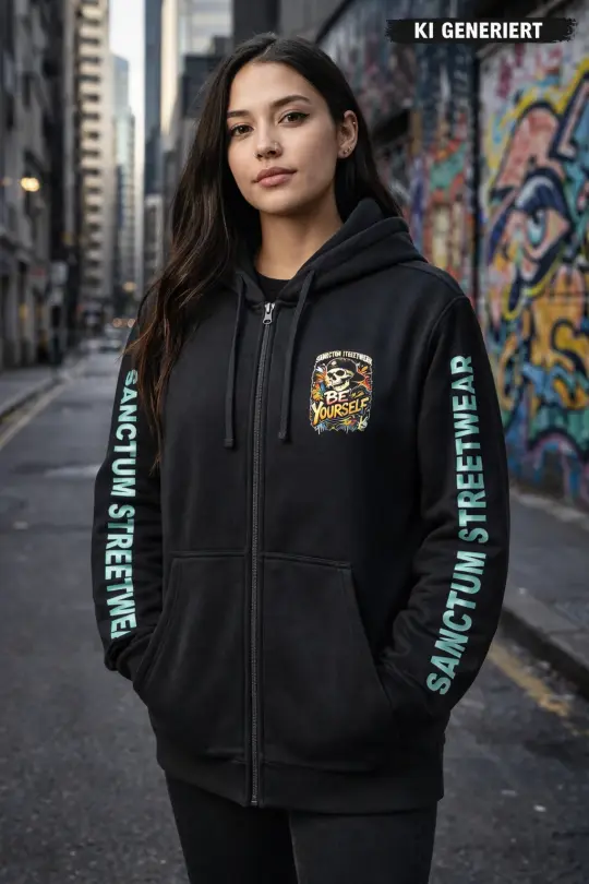Sanctum Streetwear Hooded Jacket Be yourself - navy