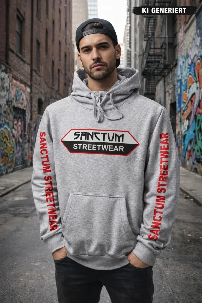 Hoodie grey-heather - Big Logo    Klassischer Kapuzensweater  Sweat-Qualität mit angerauter Innenseite  Doppellagige Kapuze mit Kordelzug  Kängurutasche  Necktape  Bündchen mit Elasthan  Farbe: grey-heather  Material: 80% Baumwolle, 20% Polyester, 280 g/m²