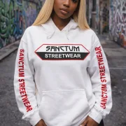 Hoodie white - Big Logo    Klassischer Kapuzensweater  Sweat-Qualität mit angerauter Innenseite  Doppellagige Kapuze mit Kordelzug  Kängurutasche  Necktape  Bündchen mit Elasthan  Farbe: white  Material: 80% Baumwolle, 20% Polyester, 280 g/m²