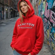 Hoodie red - College Style    Klassischer Kapuzensweater  Sweat-Qualität mit angerauter Innenseite  Doppellagige Kapuze mit Kordelzug  Kängurutasche  Necktape  Bündchen mit Elasthan  Farbe: red  Material: 80% Baumwolle, 20% Polyester, 280 g/m²