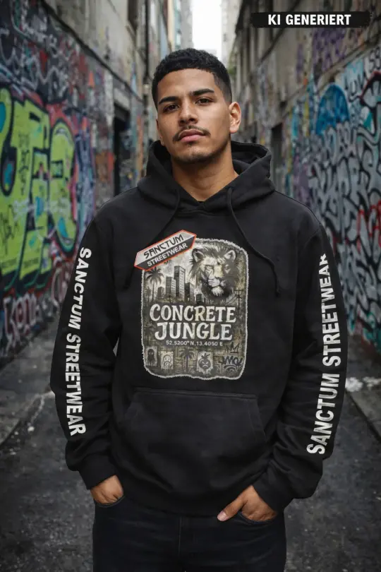 Sanctum Streetwear Hoodie Concrete Jungle - black