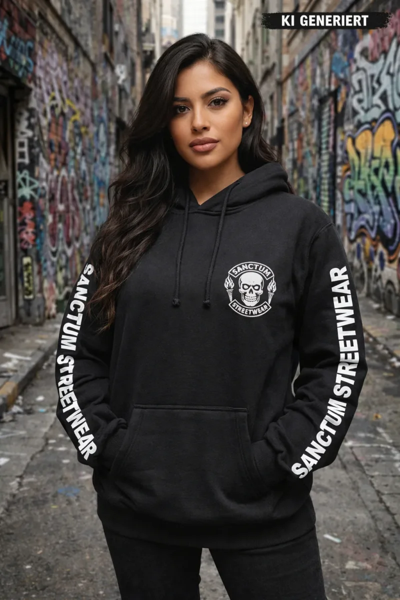 Hoodie black - Skull MC    Klassischer Kapuzensweater  Sweat-Qualität mit angerauter Innenseite  Doppellagige Kapuze mit Kordelzug  Kängurutasche  Necktape  Bündchen mit Elasthan  Farbe: black  Material: 80% Baumwolle, 20% Polyester, 280 g/m²