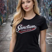 Sanctum Streetwear Lady T-Shirt Vintage - black    Dieses Rundhals T-Shirt überzeugt durch seinen zeitlosen Schnitt und dem hohen Tragekomfort.  Klassischer Rundhalsausschnitt  Leicht tailliert, mit Seitennaht  Bündchen mit Elasthan  Single Jersey  Farbe: black  Material: 100% Baumwolle 180 g/m²