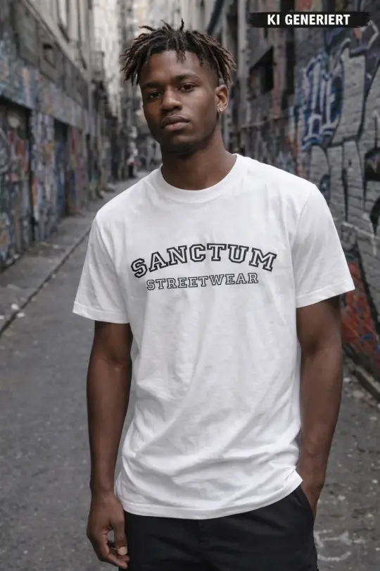 Sanctum Streetwear T-Shirt College Style - white