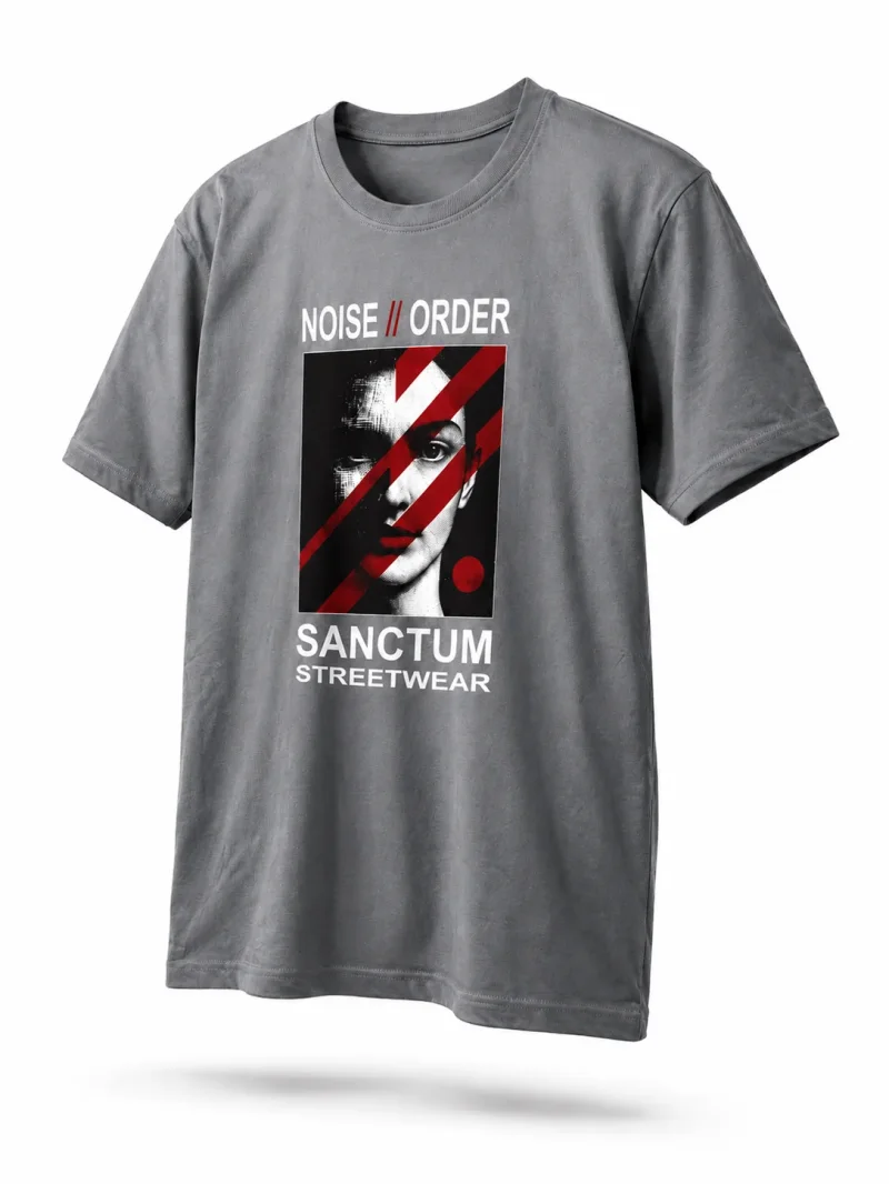 Sanctum Streetwear T-Shirt NOISE // ORDER - dark-grey    Dieses Rundhals T-Shirt überzeugt durch seinen zeitlosen Schnitt und dem hohen Tragekomfort.  Klassischer Rundhalsausschnitt  Single Jersey  Farbe: black  Material: 100% Baumwolle 180 g/m²