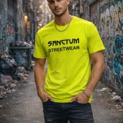 T-Shirt Round-Neck acid - Frameless    Dieses Rundhals T-Shirt überzeugt durch seinen zeitlosen Schnitt und dem hohen Tragekomfort.  Klassischer Rundhalsausschnitt  Single Jersey  Farbe: acid  Material: 100% Baumwolle 180 g/m²