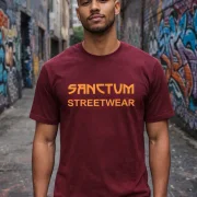 T-Shirt Round-Neck burgundy - Frameless    Dieses Rundhals T-Shirt überzeugt durch seinen zeitlosen Schnitt und dem hohen Tragekomfort.  Klassischer Rundhalsausschnitt  Single Jersey  Farbe: burgundy  Material: 100% Baumwolle 180 g/m²