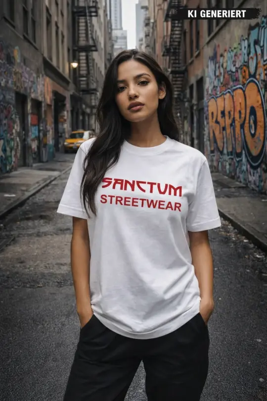 Sanctum Streetwear T-Shirt Frameless - white