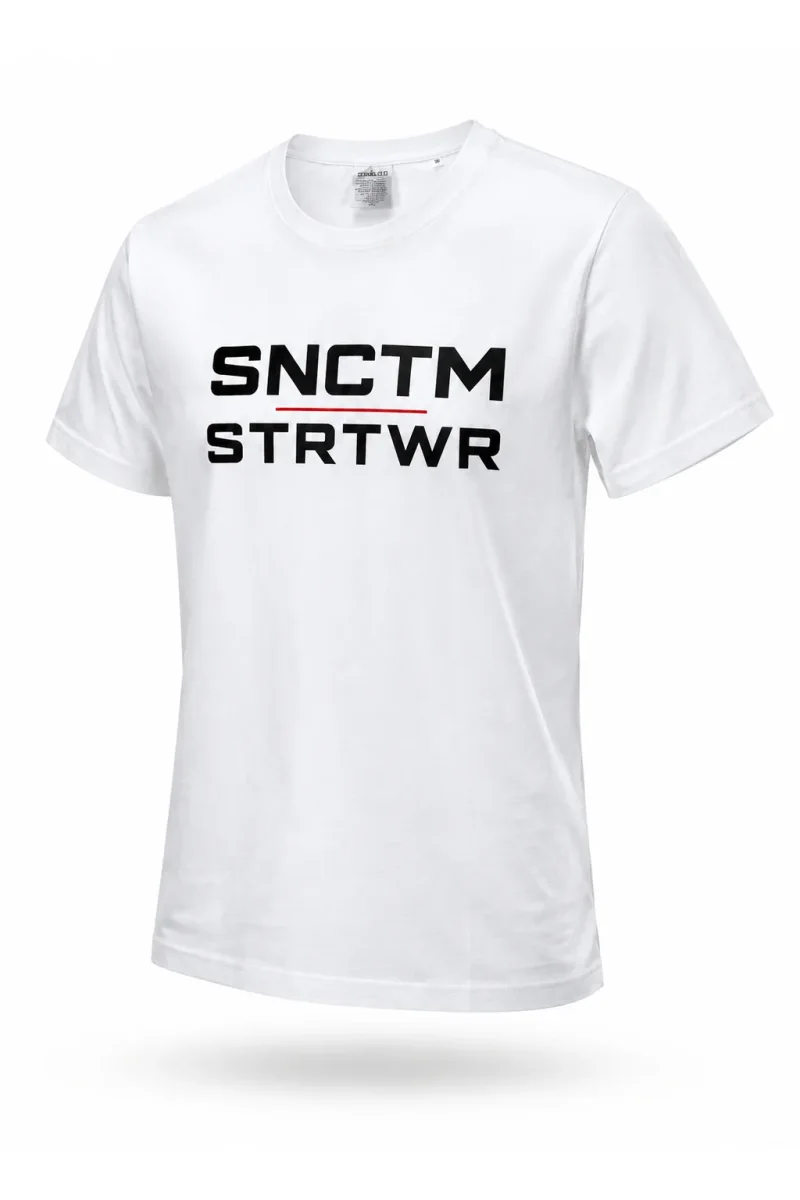 Sanctum Streetwear T-Shirt No vowels - white    Dieses Rundhals T-Shirt überzeugt durch seinen zeitlosen Schnitt und dem hohen Tragekomfort.  Klassischer Rundhalsausschnitt  Single Jersey  Farbe: white  Material: 100% Baumwolle 180 g/m²