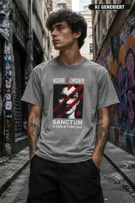Sanctum Streetwear T-Shirt Noise // Order - dark-grey