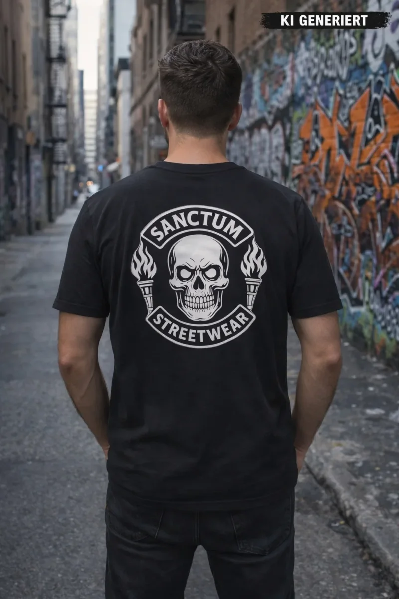 T-Shirt Round-Neck black - Skull MC    Das Skull MC Logo ist auf der Brust klein aufgedruckt und auf  dem Rücken befindet sich das Skull MC Logo in groß.  Dieses Rundhals T-Shirt überzeugt durch seinen zeitlosen Schnitt und dem hohen Tragekomfort.  Klassischer Rundhalsausschnitt  Single Jersey  Farbe: black  Material: 100% Baumwolle 180 g/m²