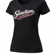 Sanctum Streetwear Lady T-Shirt Vintage - black    Dieses Rundhals T-Shirt überzeugt durch seinen zeitlosen Schnitt und dem hohen Tragekomfort.  Klassischer Rundhalsausschnitt  Leicht tailliert, mit Seitennaht  Bündchen mit Elasthan  Single Jersey  Farbe: black  Material: 100% Baumwolle 180 g/m²
