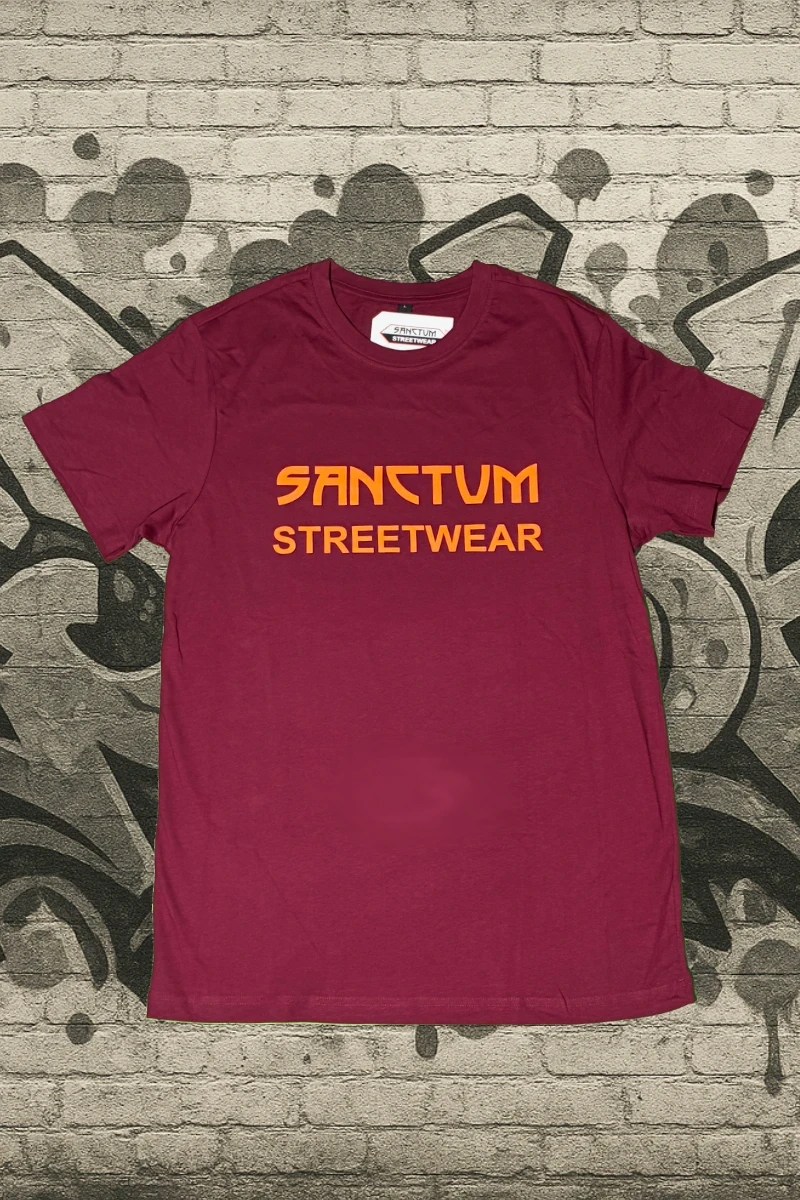 Sanctum Streetwear T-Shirt Frameless - burgundy